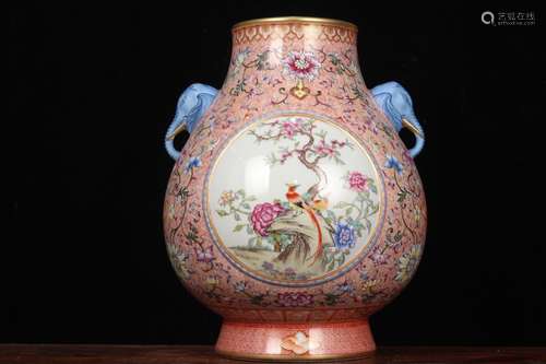 A Porcelain Lotus Pattern Zun