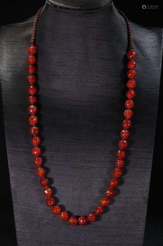 An Agate Necklace