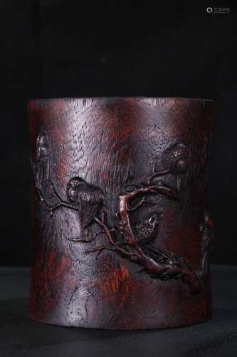 An Agarwood Brush Pot