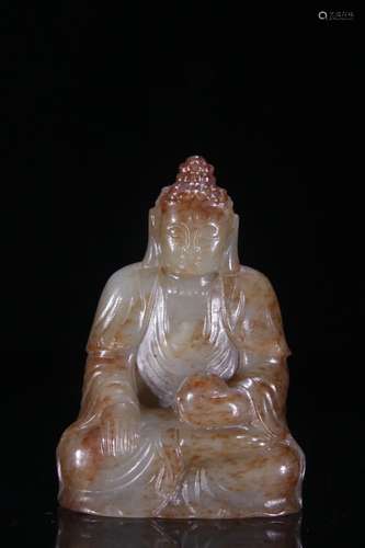 A Hetian Jade Buddha