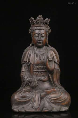 An Agarwood Guanyin Ornament