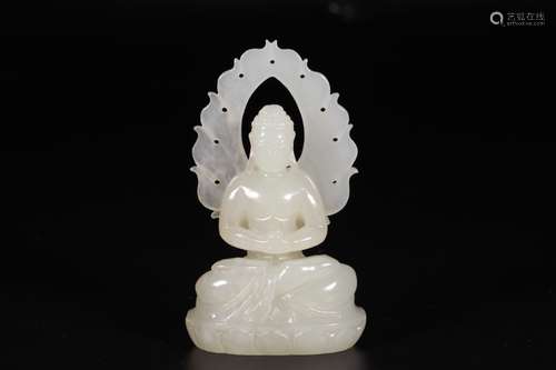 A Hetian Jade Buddha Ornament