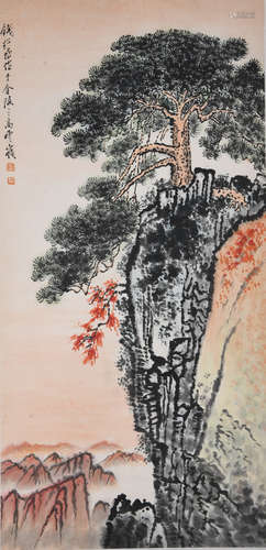 A CHINESE LANDSCAPE PAINTING QIAN SONGYAN MARK