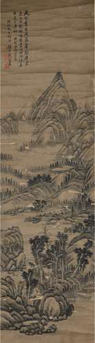 A CHINESE LANDSCAPE PAINTING DAI XI MARK