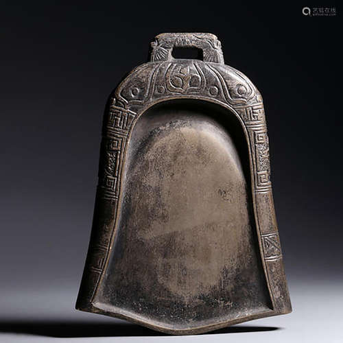 A BELL-SHAPED DUAN STONE INK SLAB