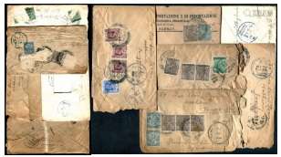 抗战时期缅甸寄云南封一组12件，封品不均，请预览。
