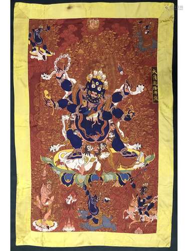 AN EMBROIDERY OF MAHAKALA