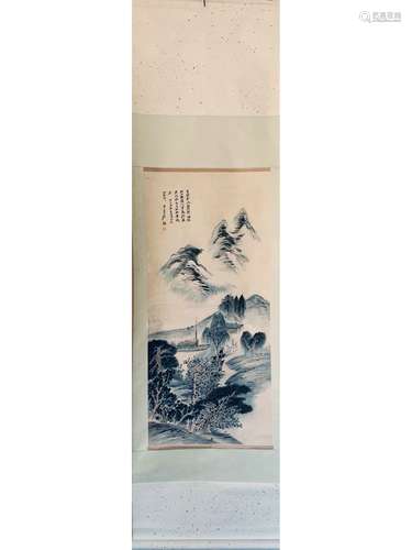 A SCROLL PAINTING OF LANDSCAPE, ZHANG DAQIAN