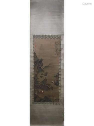 A SCROLL PAINTING