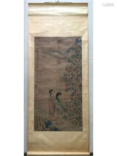 A SCROLL PAINTING