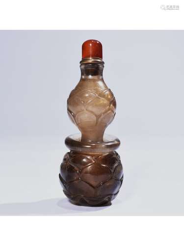 A CRYSTAL SNUFF BOTTLE