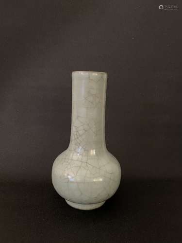 A CELADON BOTTLE VASE