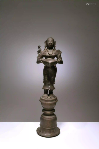STANDING GODDESS WITH PARROT