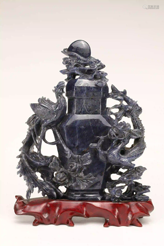 DRAGON & PHOENIX LIDDED BOTTLE