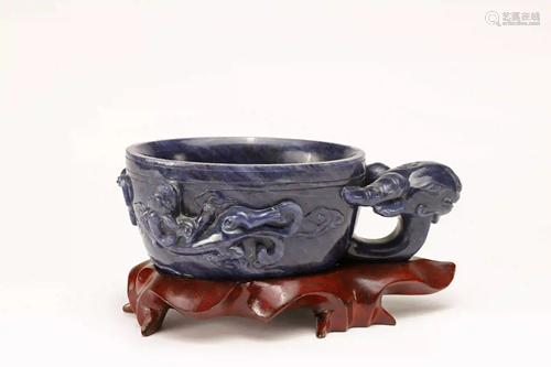 ELEGANT CUP WITH BEAST HEAD