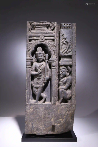STONE PANEL WITH VARIOUS SCULPTURES