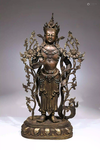 LARGE STANDING AVALOKITESHVARA