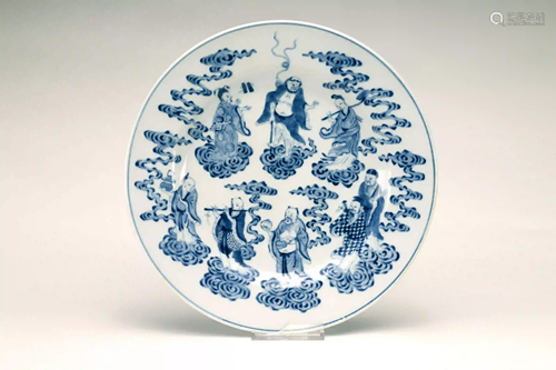 BLUE AND WHITE PLATE