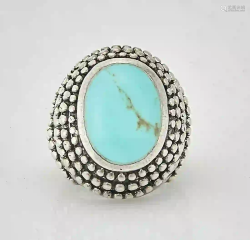 Native American Turquoise and Silver Ring