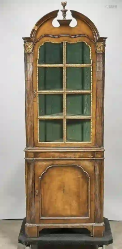 Antique European Corner Cabinet