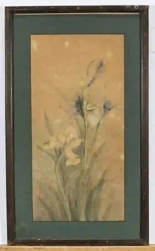 Two Framed Floral Artworks
