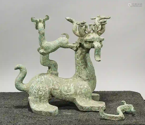 Chinese Archaistic Stone Mythical Creature