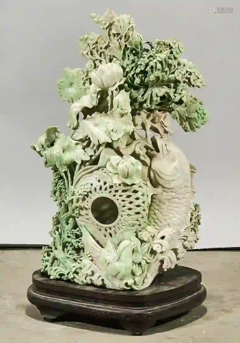 Chinese Carved Hardstone Sculpture