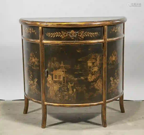 Chinese Painted Wood Console Table