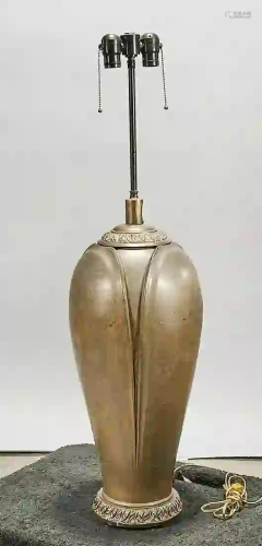Tall Bronze Lamp