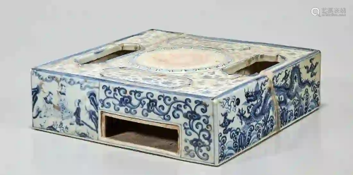 Chinese Blue and White Porcelain Ink Stone