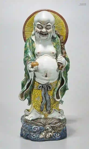 Chinese Enameled Porcelain Budhai
