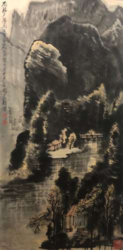 AN ANCIENT CHINESE PAINTING, LI KERAN MARKED