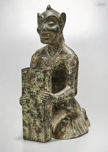 Chinese Cast Metal Anthropomorphic Figure