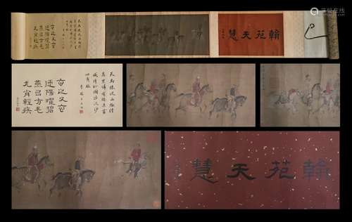 A QING DYNASTY CHINESE SCROLL PAINTING