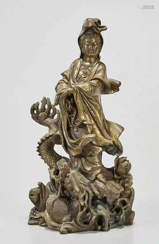 Chinese Bronze Guanyin