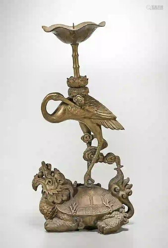 Chinese Bronze Candlestick