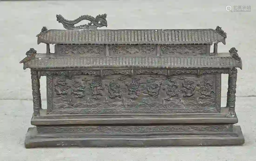 Chinese Bronze Architectural Model