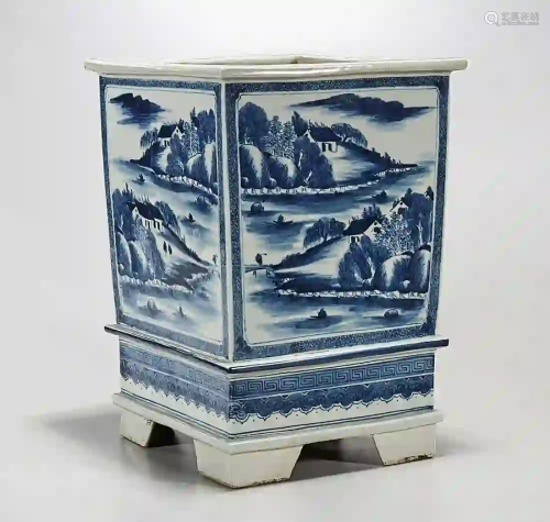 Chinese Blue and White Porcelain Planter