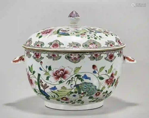 Chinese Enameled Porcelain Covered Tureen