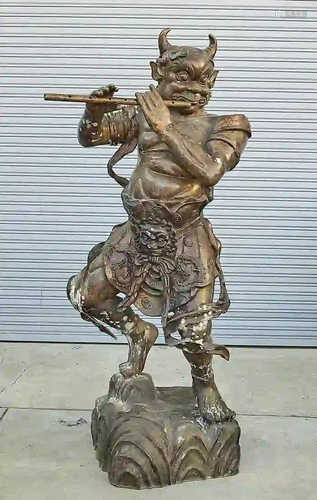 Large Chinese Bronze Deity