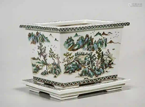 Chinese Enameled Porcelain Planter