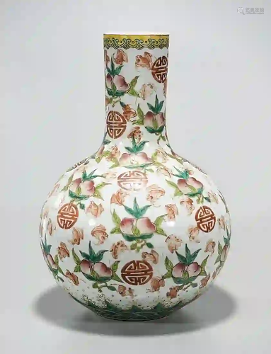 Chinese Enameled Porcelain Globular Vase