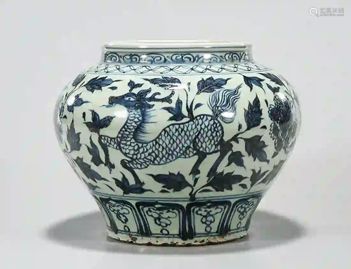 Chinese Blue and White Porcelain Jar