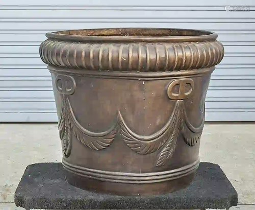 Large Chinese Bronze Jardiniere