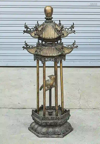 Bronze Covered Bird Cage