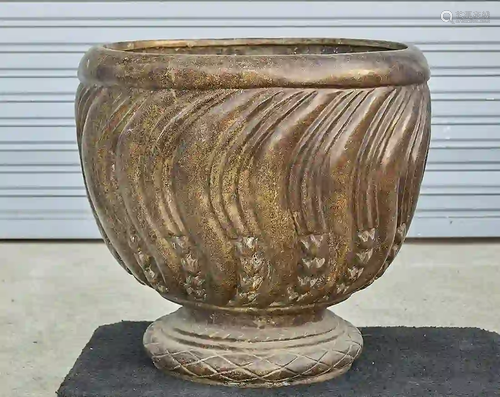 Large Chinese Bronze Jardiniere