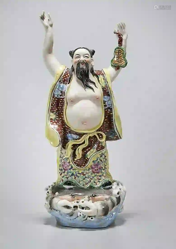 Chinese Enameled Porcelain Figure