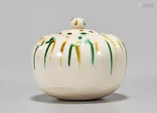 Chinese Sancai-Style Covered Ginger Jar