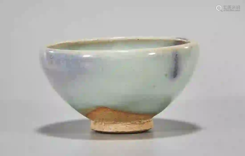 Chinese Jun-Style Purple Splash Porcelain Bowl