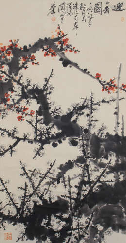CHINESE PAINTING OF PLUM BLOSSOMS